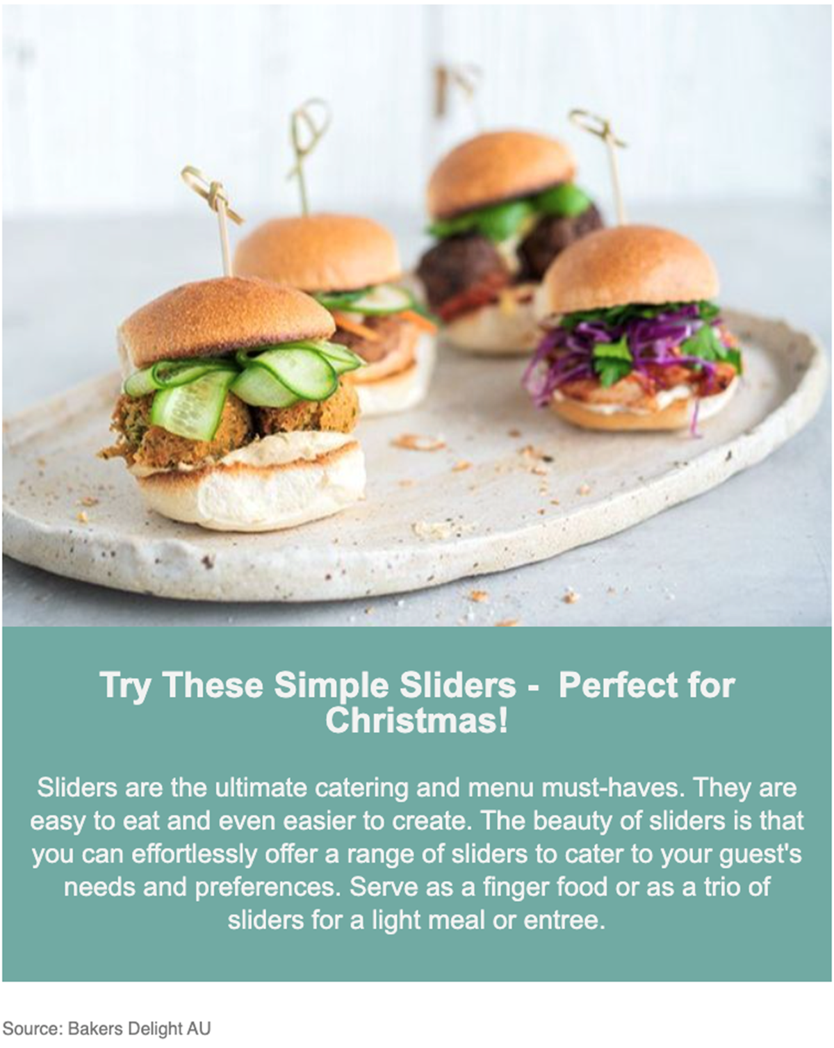 3 Easy Slider Recipes- Try These Simple Sliders - Perfect for Christmas!