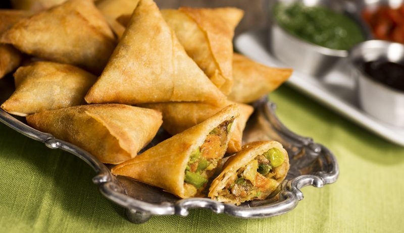 Sea Breeze Cocktail Vegetable Samosas